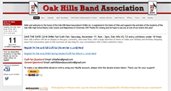 Desktop Screenshot of oakhillsbandassociation.org